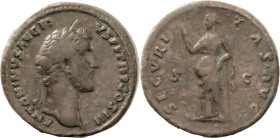 The Roman Empire
ANTONINUS PIUS. Rome. Circa 138-161. AE Sestertius 25.61 g. ANTONINVS AVG PIVS P P TR P COS III, Laureate head right / SECVRITAS AVG ...