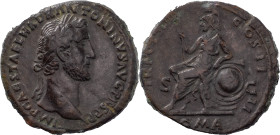 The Roman Empire
ANTONINUS PIUS. Rome. Circa 138-161. AE Sestertius 22,.48 g. IMP CAESA T AEL HADR ANTONINVS AVG PIVS P P, Laureate head right. TR POT...
