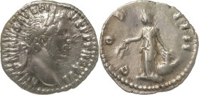 The Roman Empire
ANTONINUS PIUS. Rome. Circa 138-161. AR Denarius 3.06 g. ANTONINVS AVG PIVS P P TR P XVIII, Laureate head right / COS IIII, Annona st...