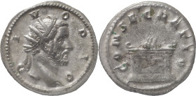 The Roman Empire
Divus Antoninus Pius AR Antoninianus, 4.82 g, Commemorative issue struck under Trajan Decius. Rome, AD 250-251. DIVO PIO, radiate hea...