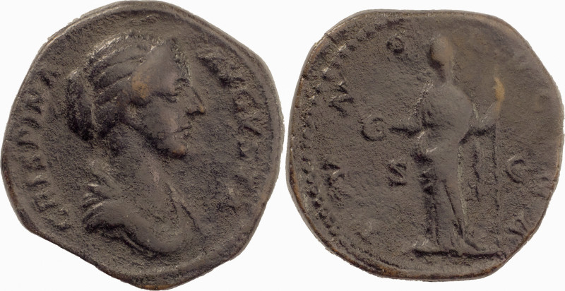 The Roman Empire
CRISPINA (Augusta, 178-182). AE Dupondius or As 13.65 g. Rome. ...