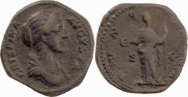 The Roman Empire
CRISPINA (Augusta, 178-182). AE Dupondius or As 13.65 g. Rome. CRISPINA AVGVSTA. Draped bust right. IVNO LVCINA / S - C. Juno standin...