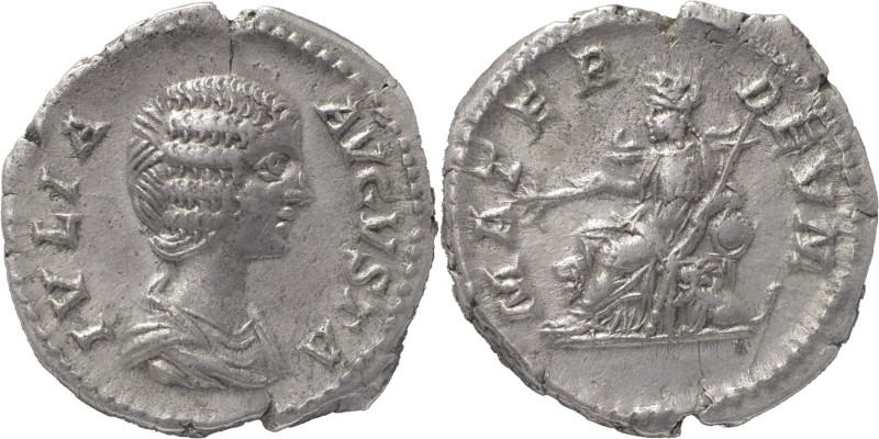 The Roman Empire
JULIA DOMNA (Augusta, 193-217). AR Denarius 3.27 g. Rome. IVLIA...