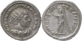 The Roman Empire
CARACALLA. Rome. Circa 198-217. AR Antoninianus 5.16 g. ANTONINVS PIVS AVG GERM, Radiate, draped and cuirassed bust right / P M TR P ...
