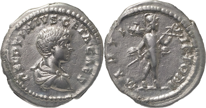 The Roman Empire
GETA (Caesar). Rome. Circa 198-209. AR Denarius 3.43 g. P SEPTI...