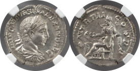 The Roman Empire
Severus Alexander, AR denarius. Rome, 223. IMP C M AVR SEV ALEXAND AVG Laureate and draped bust of Severus Alexander to right. Rev. P...