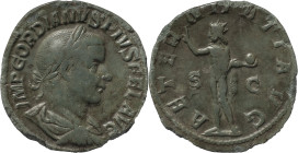 The Roman Empire
Gordian III (238-244), AE Sestertius 14.63 g, Rome, AD 241-244. IMP GORDIANVS PIVS FEL AVG, laureate, draped and cuirassed bust to ri...