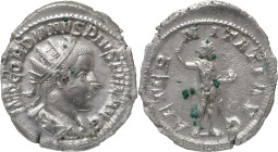 The Roman Empire
Gordianus III. Rome. Circa 238-244. AR Antoninianus 4.17 g. IMP GORDIANVS PIVS FEL AVG, radiate, draped and cuirassed bust right / AE...
