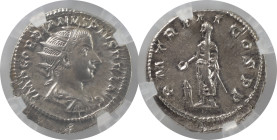The Roman Empire
Gordian III AR Antoninianus, 4.08g. Rome, January-March AD 240. IMP CAES M ANT GORDIANVS AVG, radiate, draped and cuirassed bust righ...