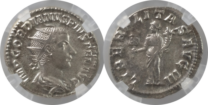 The Roman Empire
Gordian III AR Antoninianus, 4.07g. Rome, AD 240. IMP CAES M AN...