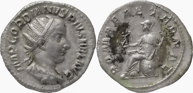 The Roman Empire
Gordianus III. Rome. Circa 238-244. AR Antoninianus 3.21 g. IMP...