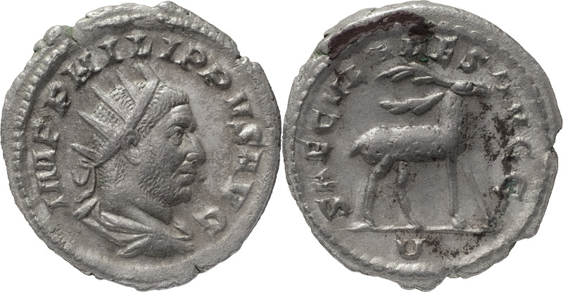 The Roman Empire
Phillip I. Rome. Circa 244–249. AR Antoninianus 3.83 g. IMP PHI...