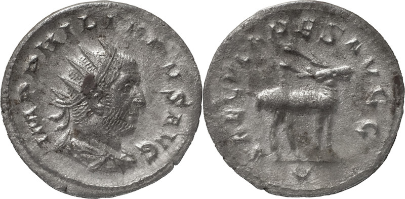 The Roman Empire
Phillip I. Rome. Circa 244–249. AR Antoninianus 3.40 g. IMP PHI...