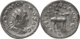 The Roman Empire
Phillip I. Rome. Circa 244–249. AR Antoninianus 3.40 g. IMP PHILIPPVS AVG, radiate, draped, and cuirassed bust right / SAECVLARES AVG...