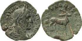 The Roman Empire
Philip I. AE Sestertius 14.26 g. IMP M IVL PHILIPPVS AVG, laureate, draped, and cuirassed bust right / SAECVLARES AVGG, SC in ex, sta...
