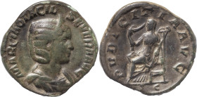 The Roman Empire
Otacilia Severa. Rome. Circa 244-249. AE Sestertius 16.97 g. Rome. MARCIA OTACIL SEVERA AVG. Draped bust right, wearing stephane. PVD...
