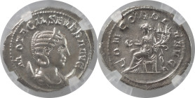 The Roman Empire
Otacilia Severa. Rome. Circa 244-249. AR Antoninianus 4.06 g. M OTACIL SEVERA AVG, diademed and draped bust right on crescent / CONCO...