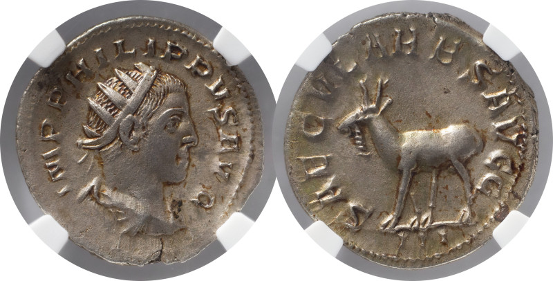 The Roman Empire
Phillip II as Caesar. Rome. Circa 244-249. AR Antoninianus. IMP...