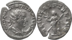 The Roman Empire
Trebonianus Gallus AR Antoninianus, 2.46 g. Rome, 251-253 AD. IMP CAE C VIB TREB GALLVS AVG, radiate draped bust right. Rev FELICITAS...
