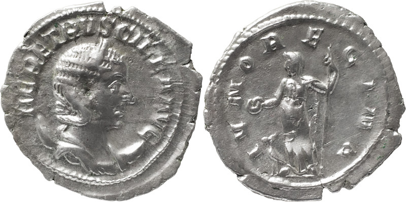 The Roman Empire
Herennia Etruscilla. Rome. Circa 249-251. AR Antoninianus 2.65 ...