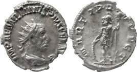 The Roman Empire
Aemilian. AR Antoninianus 2.21 g. Rome, AD 253. IMP AEMILIANVS PIVS FEL AVG, Radiate, draped, and cuirassed bust right Rev Mars stand...