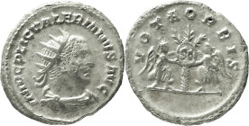 The Roman Empire
Valerian I. Antioch or Samosata. Circa 253-260. AR antoninianus 3.20 g. IMP C P LIC VALERIANVS AVG, radiate, draped and cuirassed bus...