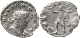 The Roman Empire
Gallienus. Rome. Circa 253-268. AR Antoninianus 2.33 g. GALLIENVS AVG, radiate, cuirassed bust right / MARTI PACIFE, Mars, helmeted, ...