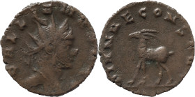 The Roman Empire
GALLIENUS 253-268. Antoninianus, 2.51 g. Rome, 267-268. GALLIENVS AVG Radiate head of Gallienus to right. Rev. DIANAE CONS AVG / Γ An...
