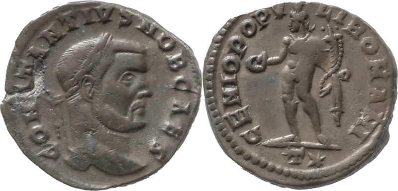 The Roman Empire
Constantius I, as Caesar. AE Nummus 9.74 g. Treveri. AD 303-305...