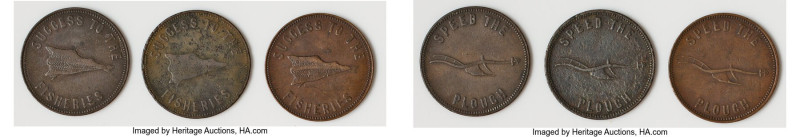 Prince Edward Island 3-Piece Lot of Uncertified "Speed the Plough - Success to t...