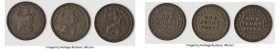 Nova Scotia 3-Piece Lot of Uncertified "Trade & Navigation" Penny Tokens 1814 Fine, 1) Penny Token, NS-20B1. 1 over 0, ball ampersand. Medal alignment...