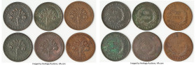 Lower Canada 6-Piece Lot of Uncertified "Trade & Agriculture - Montreal" Sous Tokens ND (1835) AG-Fine, Includes various types, as pictured. Sold as i...