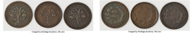 Lower Canada 3-Piece Lot of Uncertified "Bank of Montreal - Trade & Agriculture" Sous Tokens ND (1836) F-XF, Includes various types, as pictured. Sold...
