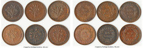 Lower Canada 6-Piece Lot of Uncertified Assorted "Bouquet" Sou Tokens ND VF, Includes various types, as pictured. Sold as is, no returns. Sold for the...