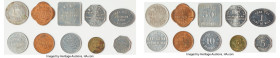 Ontario 10-Piece Lot of Uncertified Assorted Tokens, Copper-Nickel "Patterson The Watch Doctor" Wingham, Ontario, 25 Cents; Aluminum "Gray's Fine Carr...