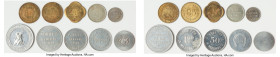 Ontario 10-Piece Lot of Uncertified Assorted Tokens, Aluminum "Pogue's" Little Britain, Ontario, 50 Cents; Aluminum "Pogue's" Little Britain, Ontario,...