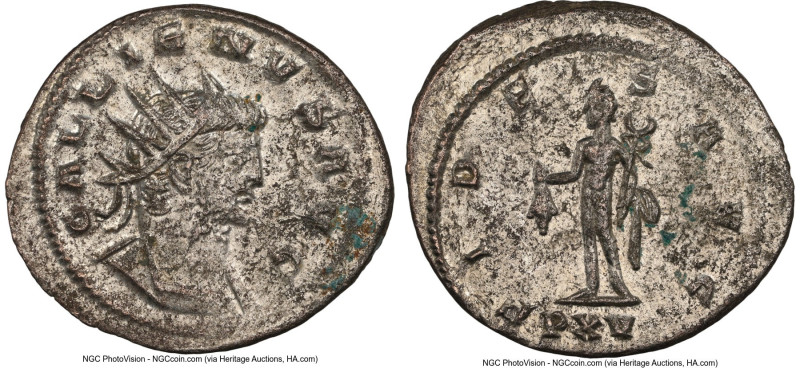 Gallienus, Sole Reign (AD 253-268). BI antoninianus (22mm, 5h). NGC MS, Silverin...