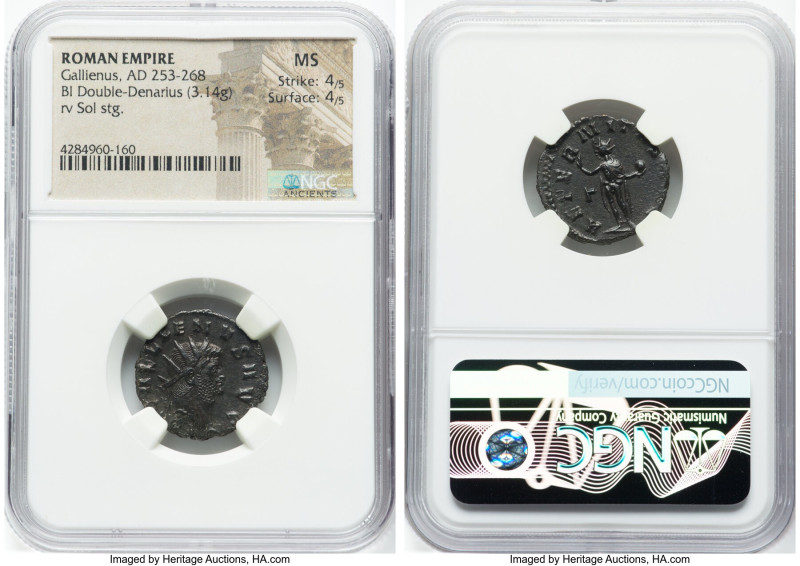 ANCIENT LOTS. Roman Imperial. Lot of three (3) BI antoniniani. NGC XF-MS. Includ...