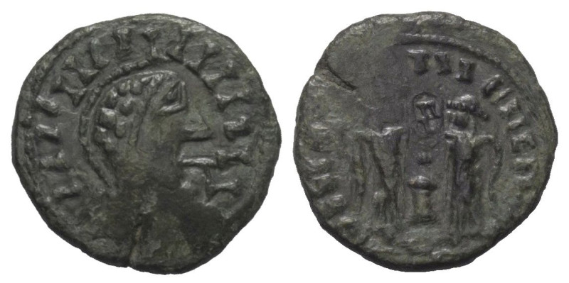 Imitationen römischer Münzen.


Imitation eines Follis (Bronze) von Constanti...