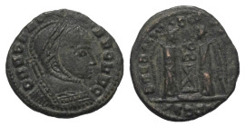 Imitationen römischer Münzen.


Imitation eines Follis (Bronze) von Constantinus I. (307 - 337 n. Chr.).

Vs: Büste mit Helm und Panzer rechts. B...