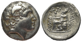 Königreich Thrakien. Lysimachos (306 - 281 v. Chr.).

 Tetradrachme (Silber). Ca. 288 - 281 v. Chr. Herakleia.
Vs: Kopf des vergöttlichten Alexande...