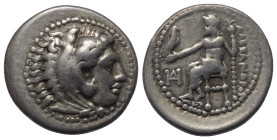 Königreich Makedonien. Alexander III. der Große (336 - 323 v. Chr.).

 Drachme (Silber). Ca. 325 - 323 v. Chr. Milet.
Vs: Kopf des jugendlichen Her...