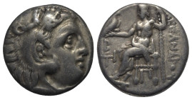 Königreich Makedonien. Alexander III. der Große (336 - 323 v. Chr.).

 Drachme (Silber). Ca. 310 - 301 v. Chr. Kolophon.
Vs: Kopf des jugendlichen ...