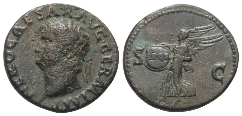 Nero (54 - 68 n. Chr.).

 As (Kupfer). 65 n. Chr. Rom.
Vs: NERO CAESAR AVG GE...