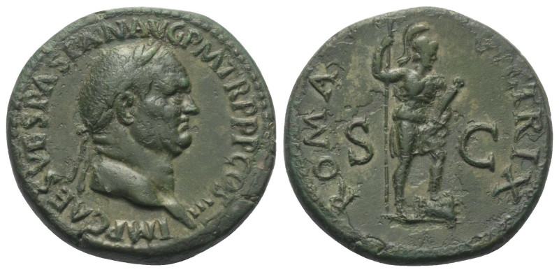 Vespasianus (69 - 79 n. Chr.).

 Sesterz (Bronze). 71 n. Chr. Rom.
Vs: IMP CA...