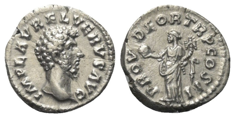 Lucius Verus (161 - 169 n. Chr.).

 Denar (Silber). 161 n. Chr. Rom.
Vs: IMP ...