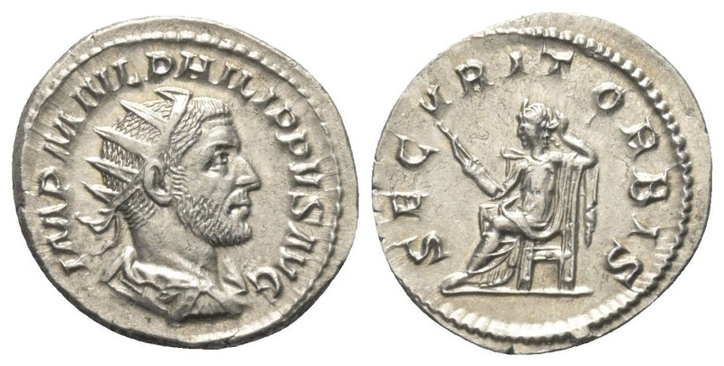 Philippus I. Arabs (244 - 249 n. Chr.).

 Antoninian (Silber). 245 n. Chr. Rom...