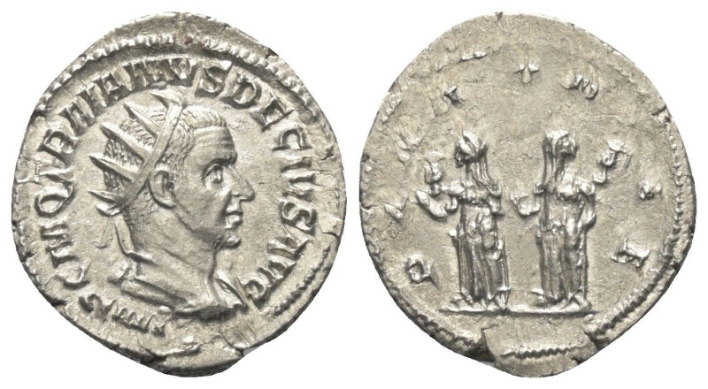 Traianus Decius (249 - 251 n. Chr.).

 Antoninian (Silber). 250 - 251 n. Chr. ...