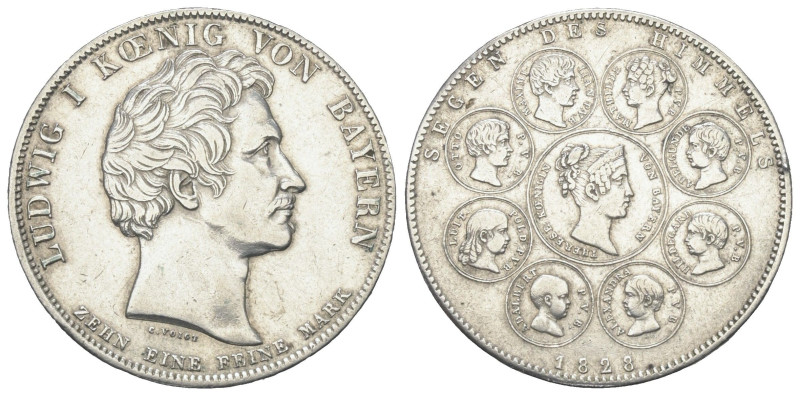 Bayern. Königreich (1806 - 1918). Ludwig I. (1825 - 1848).

 Koventionstaler (...