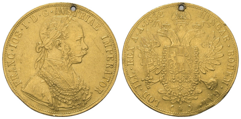 Kaisertum Österreich (1804 - 1918). Franz Joseph I. (1848 - 1916).

 4 Dukaten...